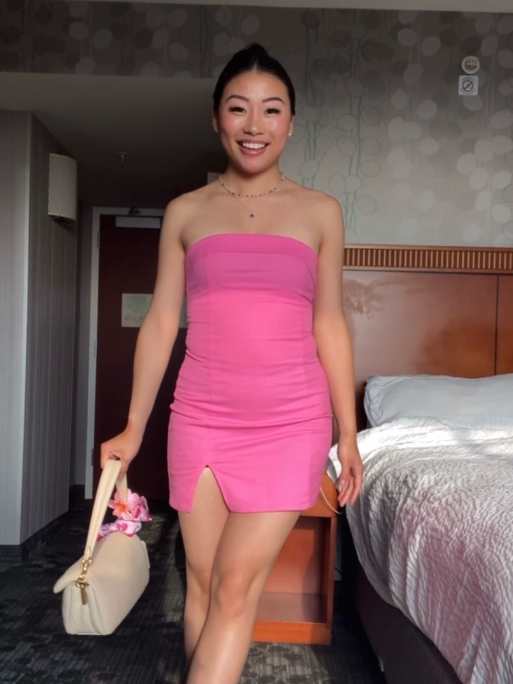 Pink Mini Dress S